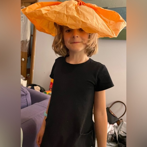 mini rodini black 2 pocket dress, size 5-7 - Picture 2 of 7